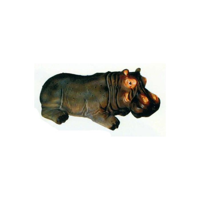 Nilpferd liegend im Wasser Hippo verkleinert Dekorationsfigur