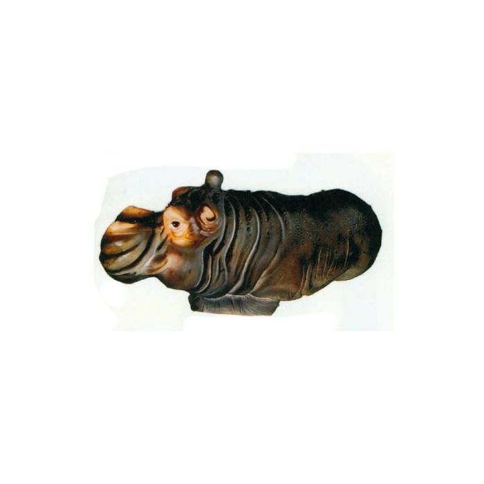 Nilpferd liegend im Wasser Hippo verkleinert Dekorationsfigur