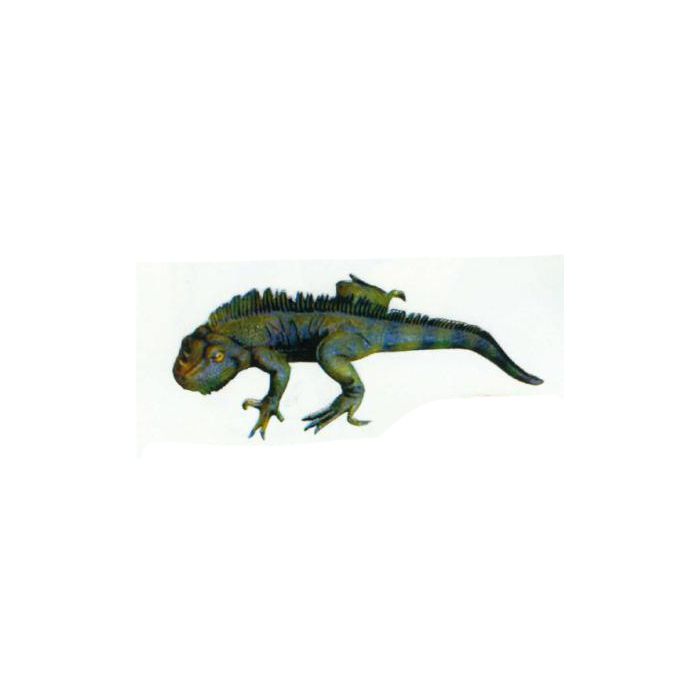 Chameleon grün schimmernd lebensgroß Dekorationsfigur