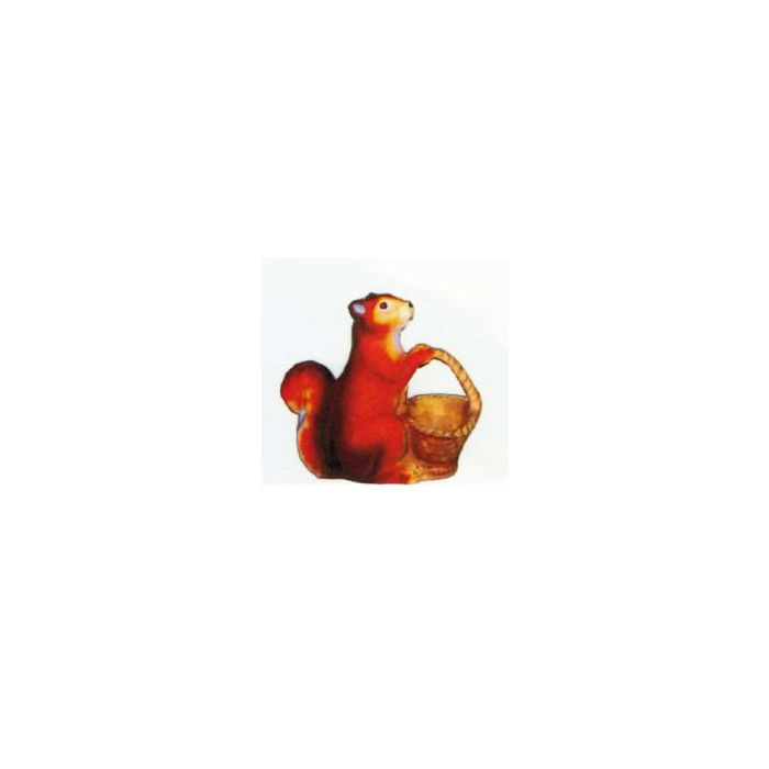 Eichhörnchen mit Körbchen verkleinert Dekorationsfigur