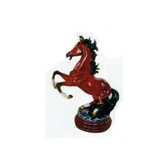 springendes Pferd als Trophäe verkleinert Dekorationsfigur
