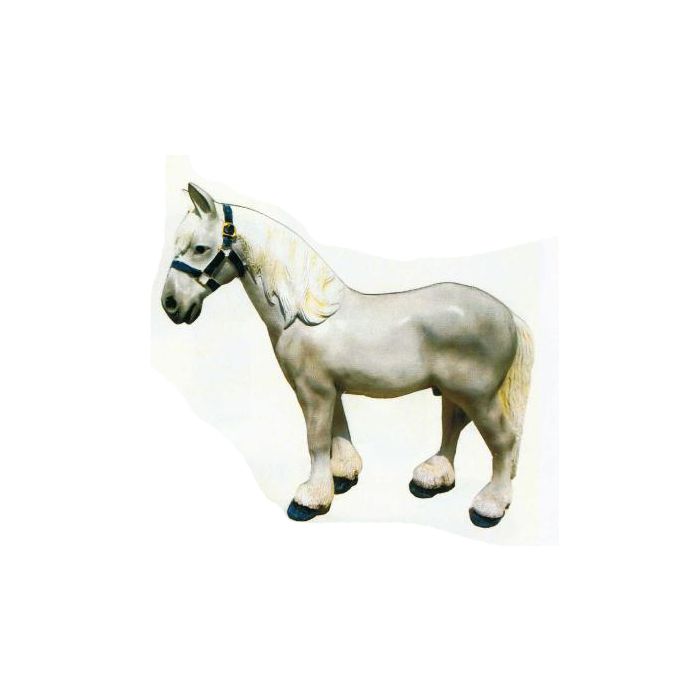 kleines Pferd grau verkleinert Dekorationsfigur