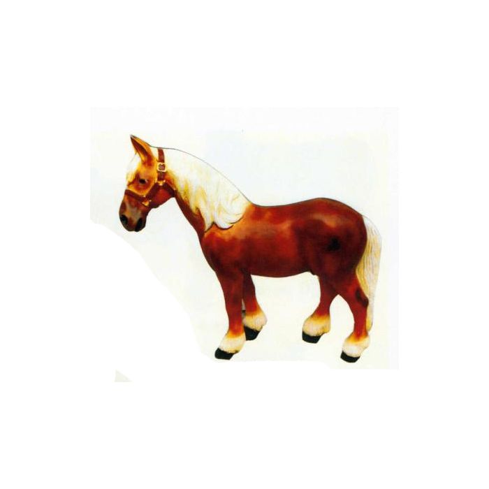 kleines Pferd braun verkleinert Dekorationsfigur