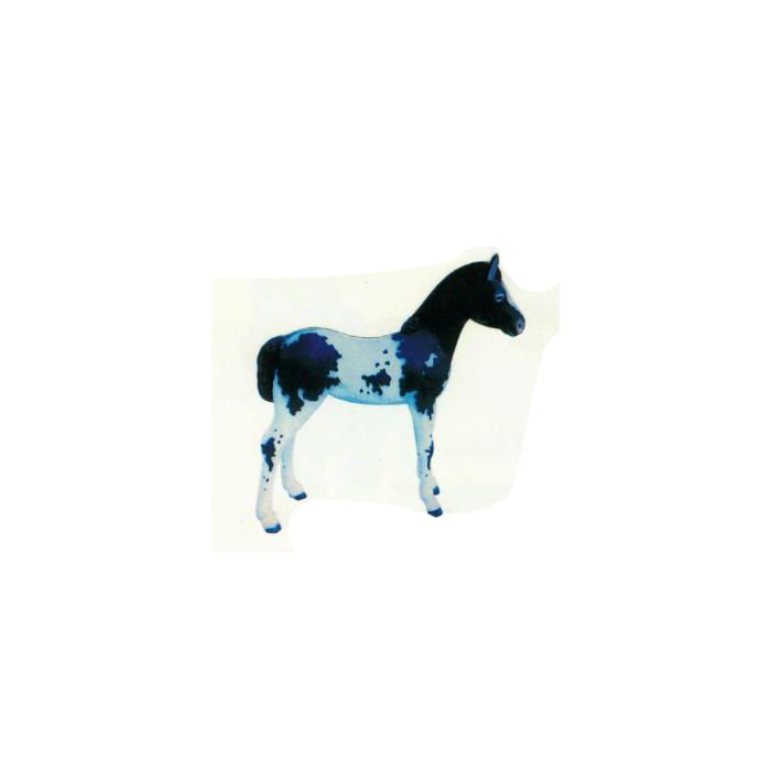 geflecktes Pony lebensgroß Dekorationsfigur