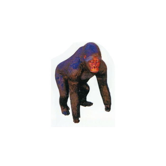 großer dunkelbrauner Gorilla Affe lebensgroß Deko- & Werbefigur