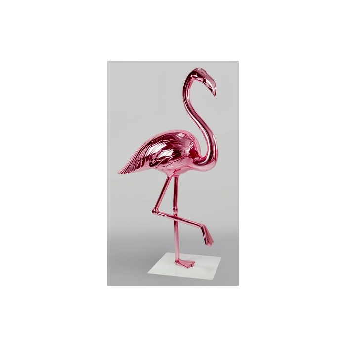 Flamingo chrom lebensgroß Deko- & Werbefigur, Diverse Dekoelemente