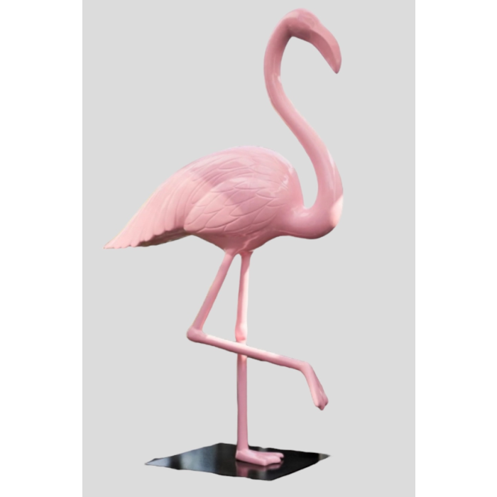 Flamingo pink Kopf oben lebensgroß Dekorationsfigur