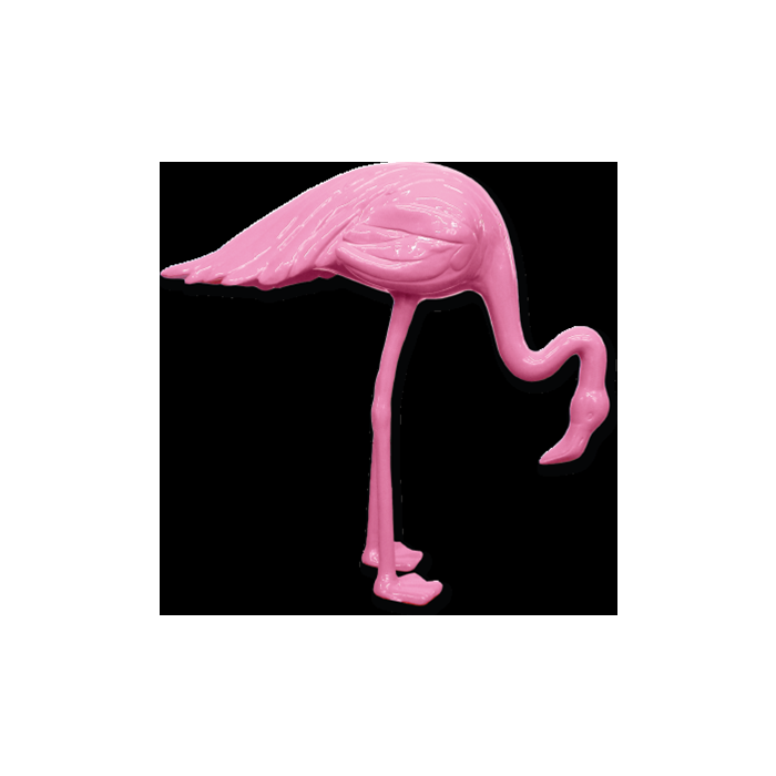 Flamingo pink Kopf unten lebensgroß Dekorationsfigur