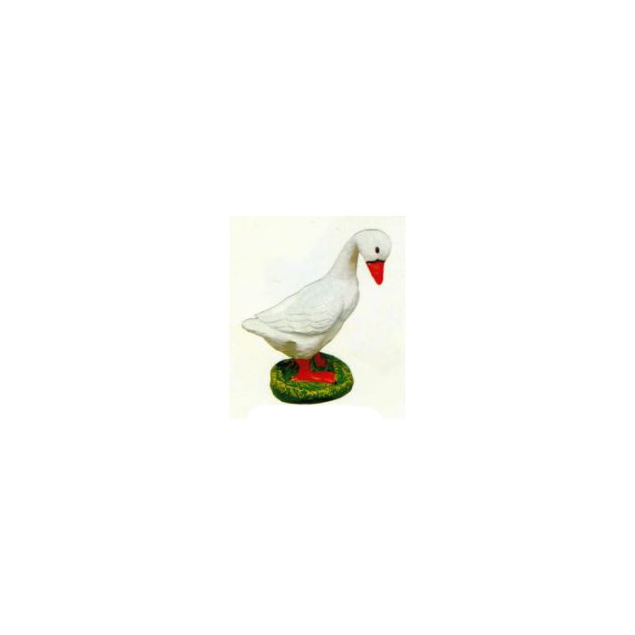 kleine Gans auf Wiese lebensgroß Dekorationsfigur