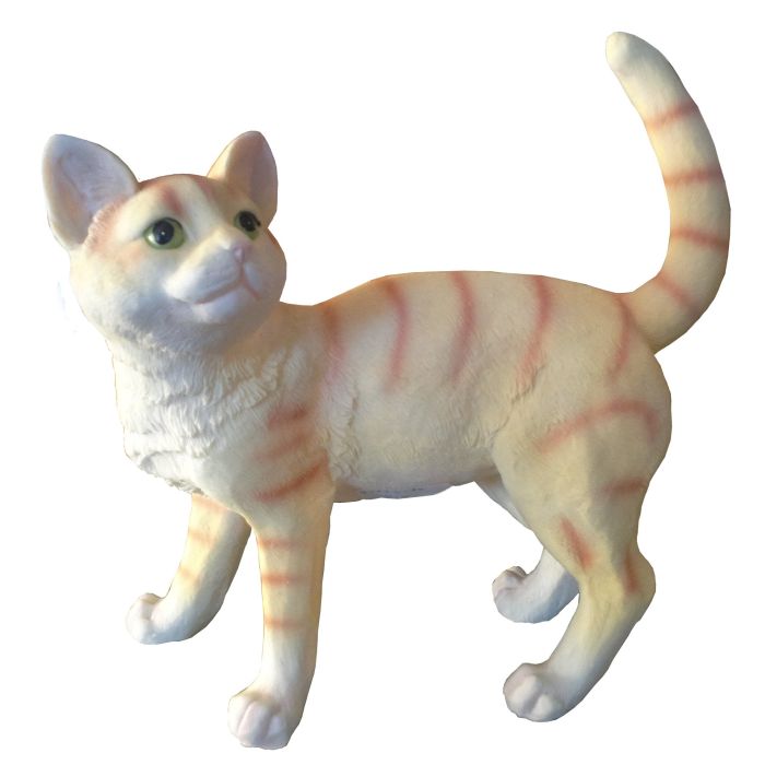 Katze stehend lebensgroß Dekorationsfigur