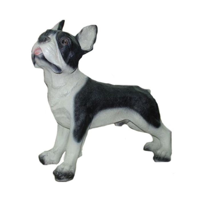 franz.Bulldogge stehend, Kampfhund lebensgroß Dekorationsfigur
