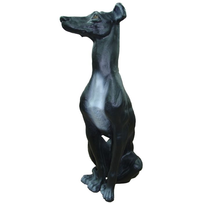 Greyhund lebensgroß Dekorationsfigur