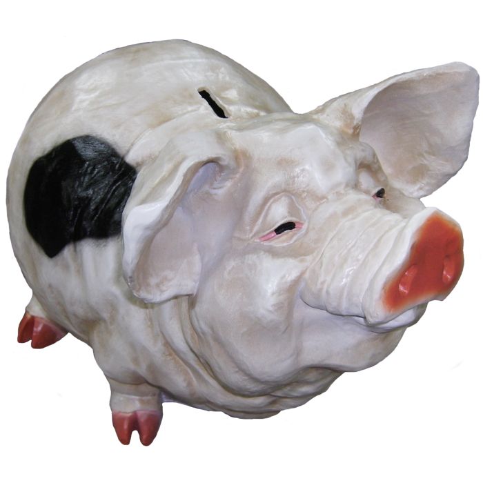Sparschwein lebensgroß Dekorationsfigur