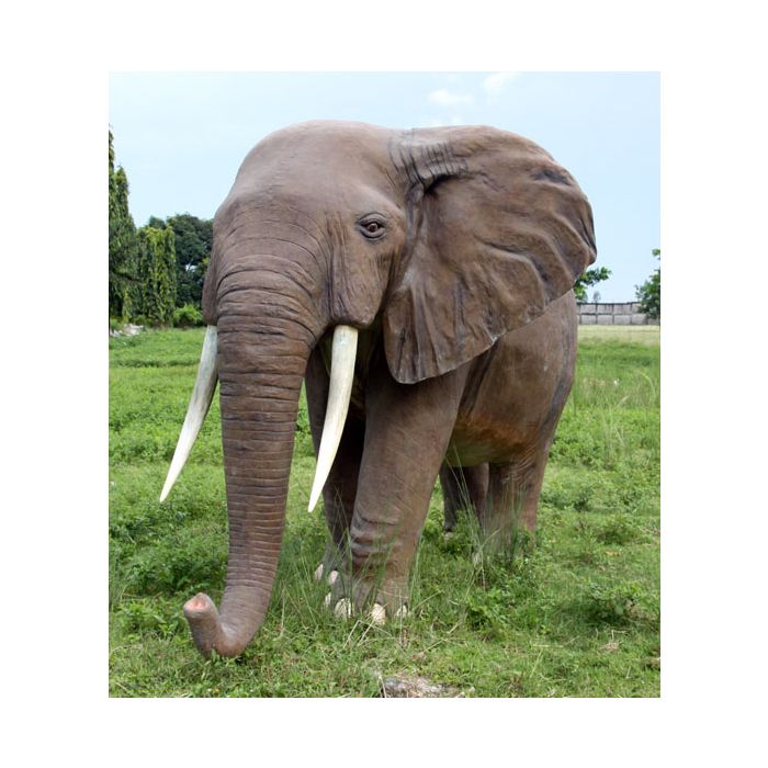 Afrikanischer Elefant lebensgroß Deko- & Werbefigur
