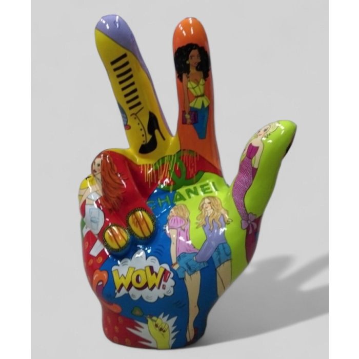 Hand PopArt XXL übergroß XXL Dekorationsfigur
