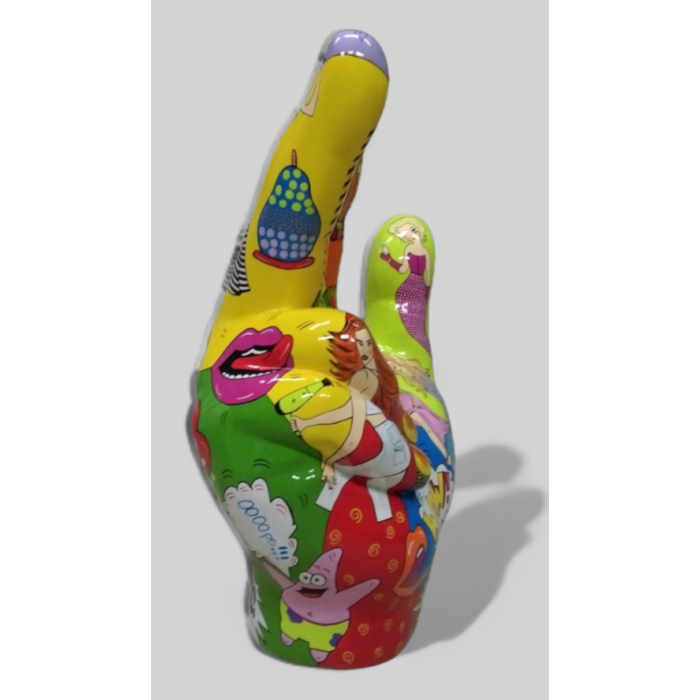 Hand PopArt XXL übergroß XXL Dekorationsfigur