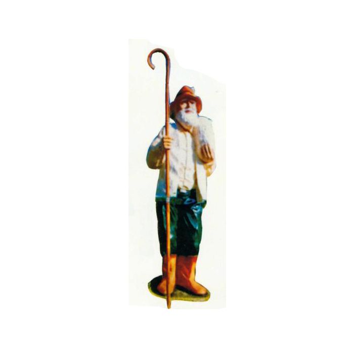 Schäfer mit Stock und Schaf verkleinert Dekorationsfigur
