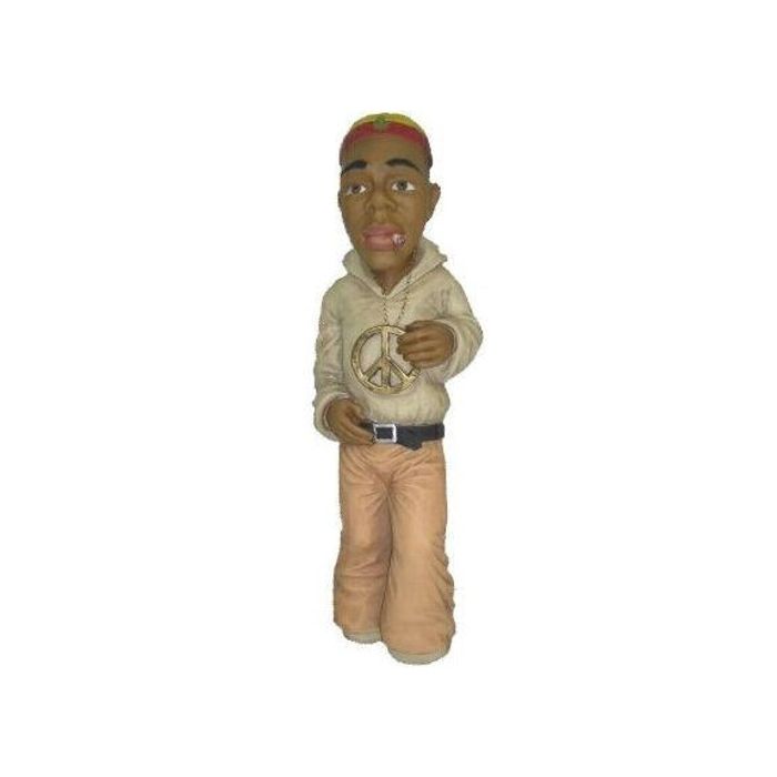Rastamann Jamaikaner verkleinert Dekorationsfigur