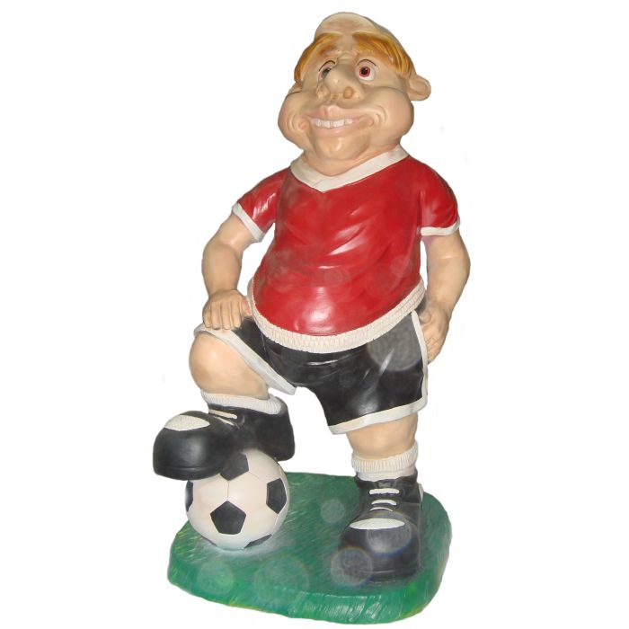 Fußballer verkleinert Dekorationsfigur