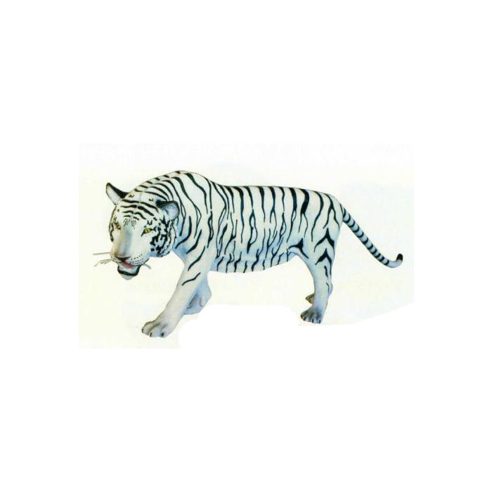 großer weißer Tiger laufend lebensgroß Deko- & Werbefigur