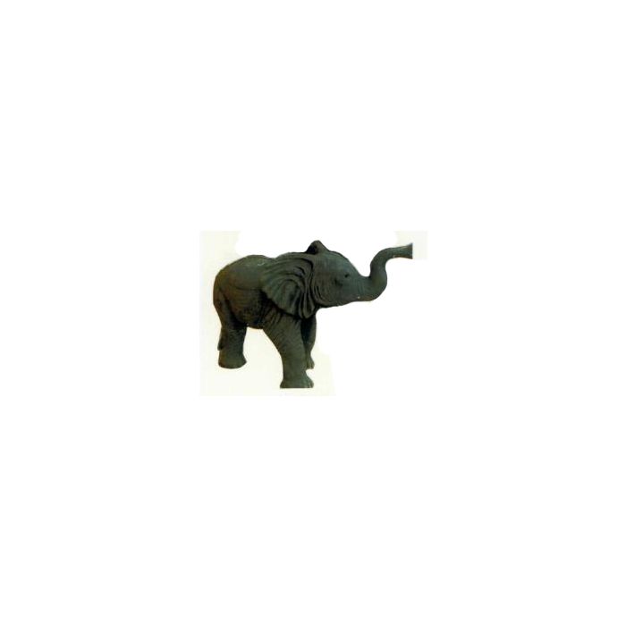 kleiner stehender Elefant Rüssel oben lebensgroß Deko- & Werbefigur