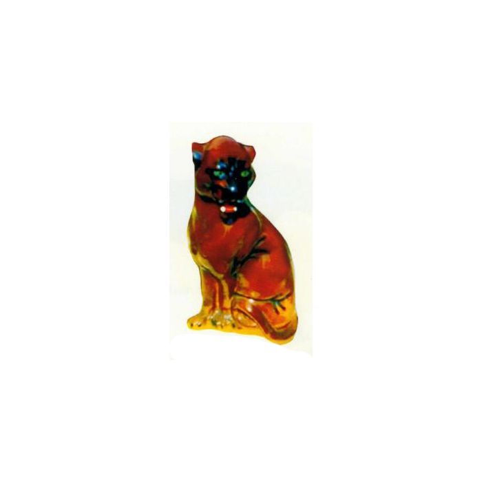 sitzende Wildkatze verkleinert Dekorationsfigur