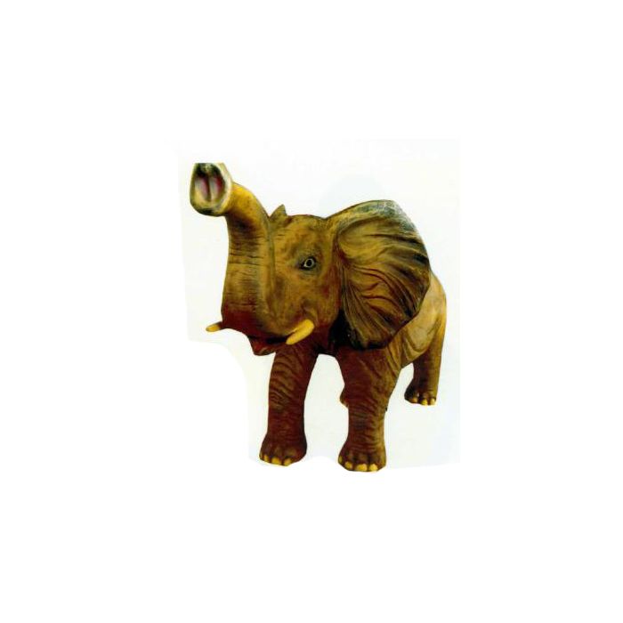kleiner Elefant Rüssel oben lebensgroß Deko- & Werbefigur