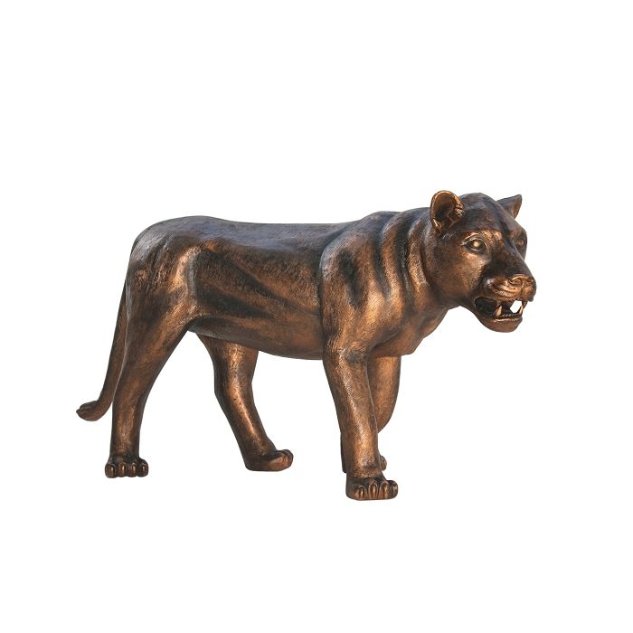 Löwin stehend Bronze lebensgroß Deko- & Werbefigur