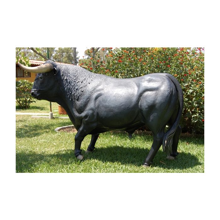 Stier schwarz lebensgroß Deko- & Werbefigur