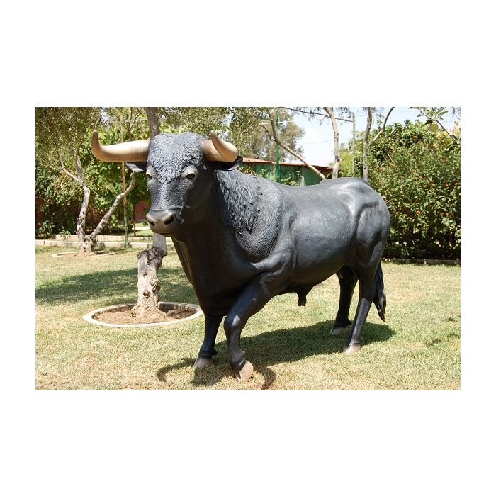Stier schwarz lebensgroß Deko- & Werbefigur