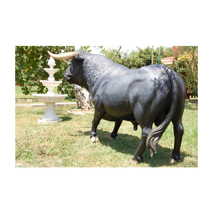 Stier schwarz lebensgroß Deko- & Werbefigur