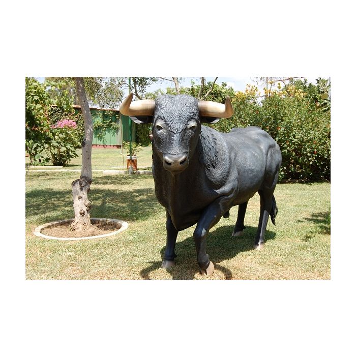 Stier schwarz lebensgroß Deko- & Werbefigur