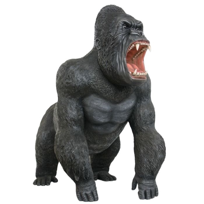 Gorilla schwarz lebensgroß Deko- & Werbefigur