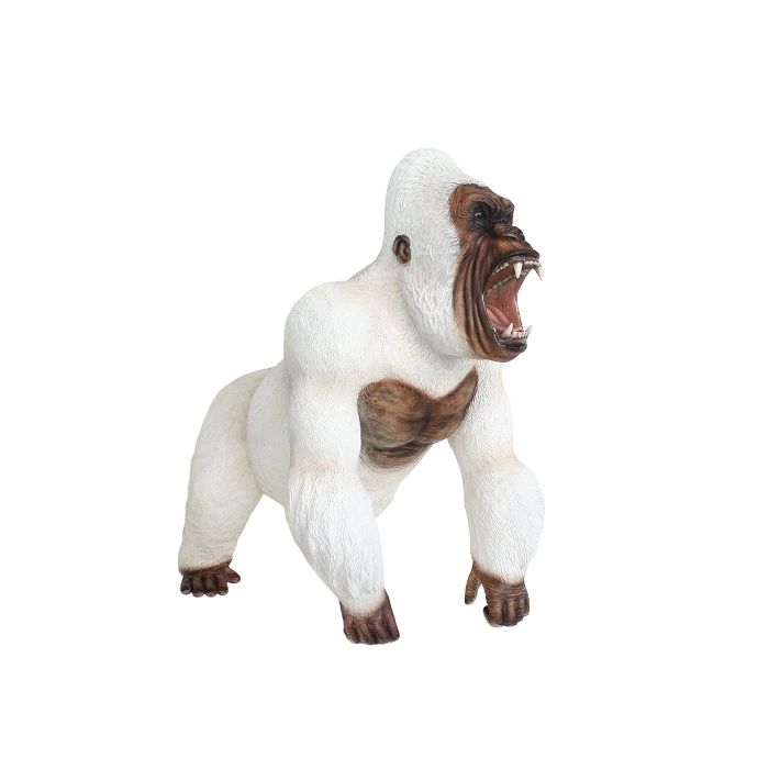 Weißer Gorilla lebensgroß Deko- & Werbefigur