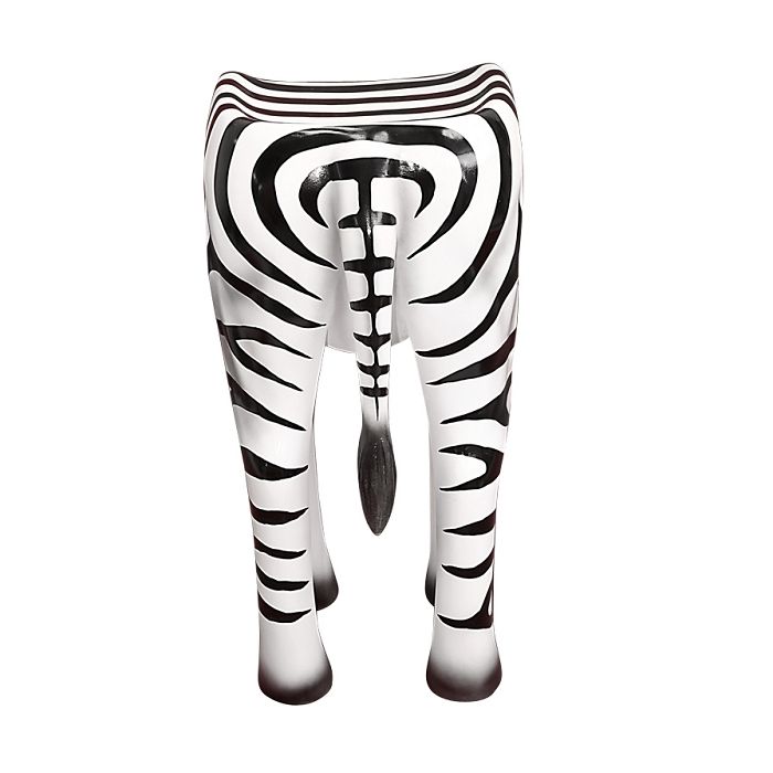 Hocker Zebra verkleinert Sitzmöglichkeit
