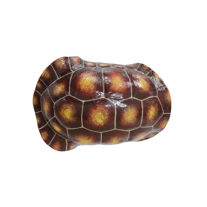 Brauner Schildkrötenpanzer für Wand lebensgroß Dekorationsfigur