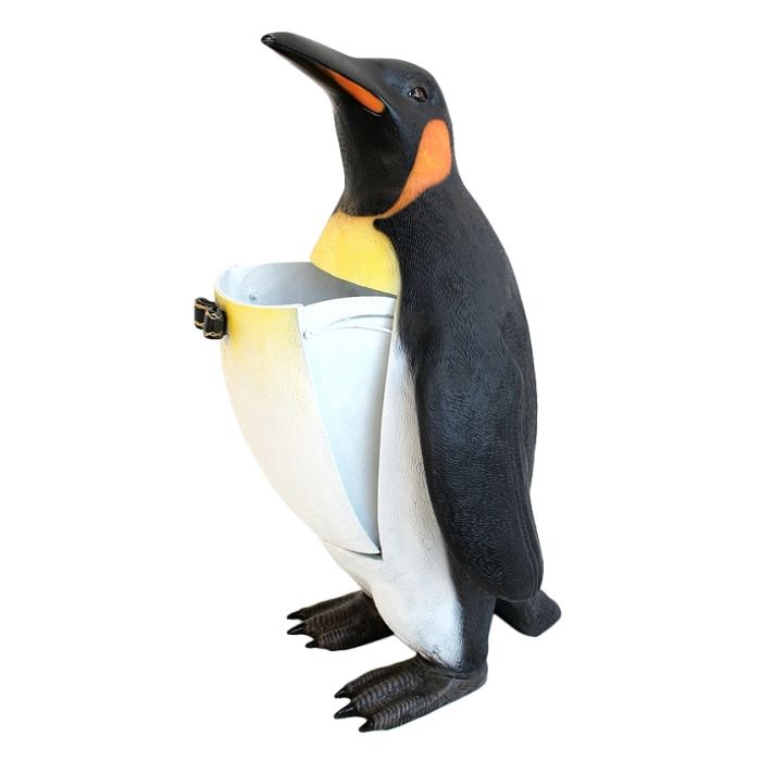 Pinguin Abfalleimer lebensgroß Abfalleimer