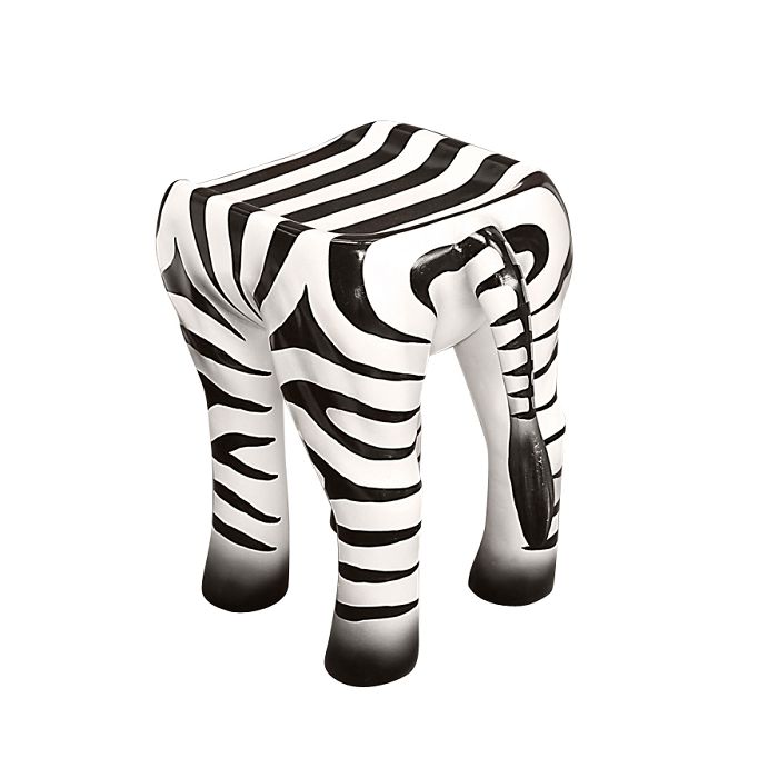 Hocker Zebra für Kinder verkleinert Sitzmöglichkeit