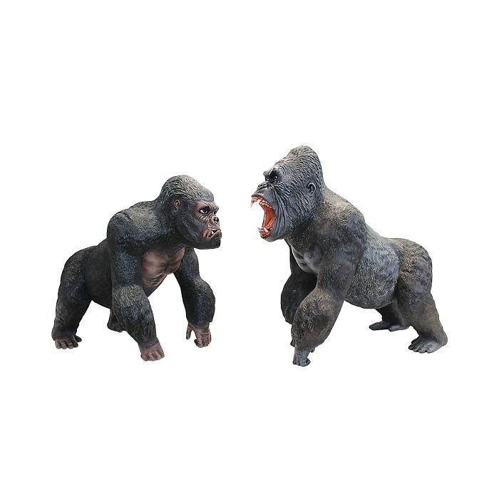 Gorillas (2 Stück) lebensgroß Deko- & Werbefigur