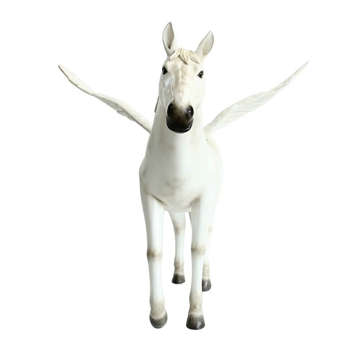 Weißer Pegasus verkleinert Deko- & Werbefigur