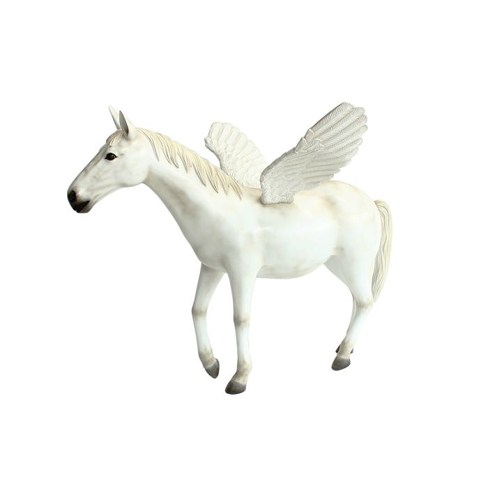 Weißer Pegasus verkleinert Deko- & Werbefigur
