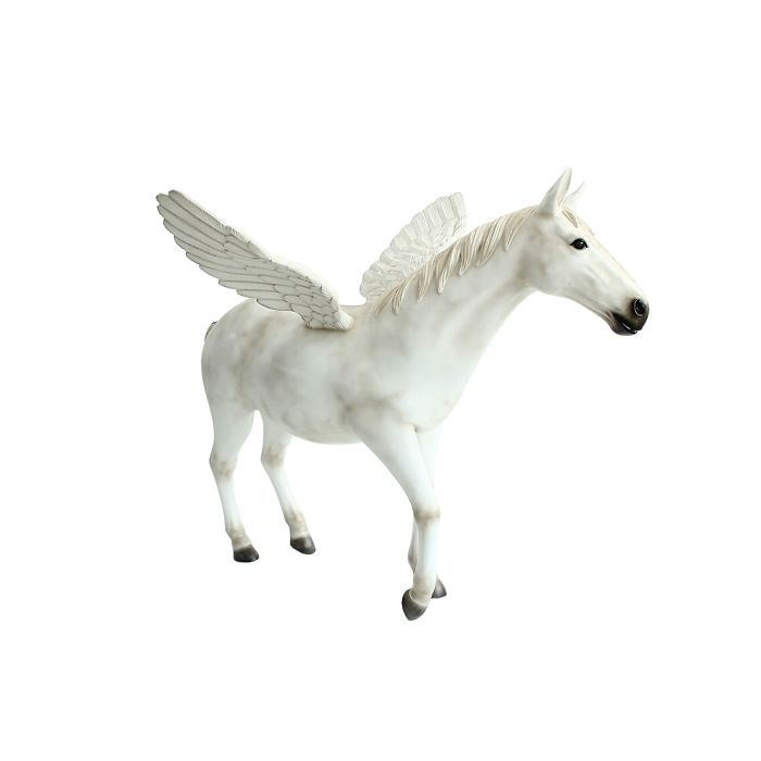 Weißer Pegasus verkleinert Deko- & Werbefigur