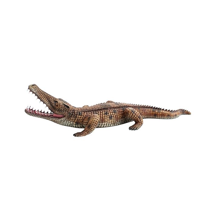 Krokodil klein 1 lebensgroß Dekorationsfigur