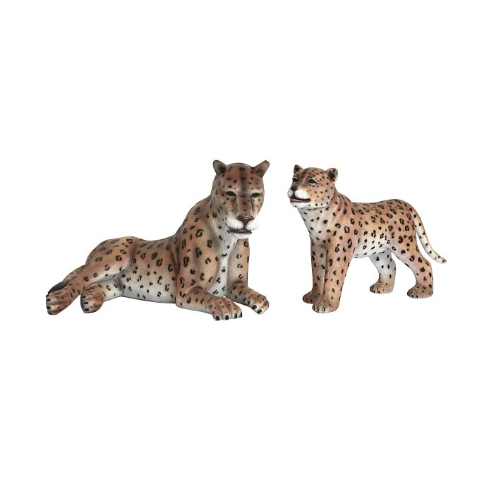 Gepard mit Baby lebensgroß Deko- & Werbefigur