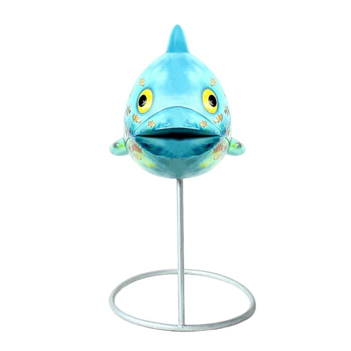 Fisch auf Metallständer übergroß XXL Deko- & Werbefigur