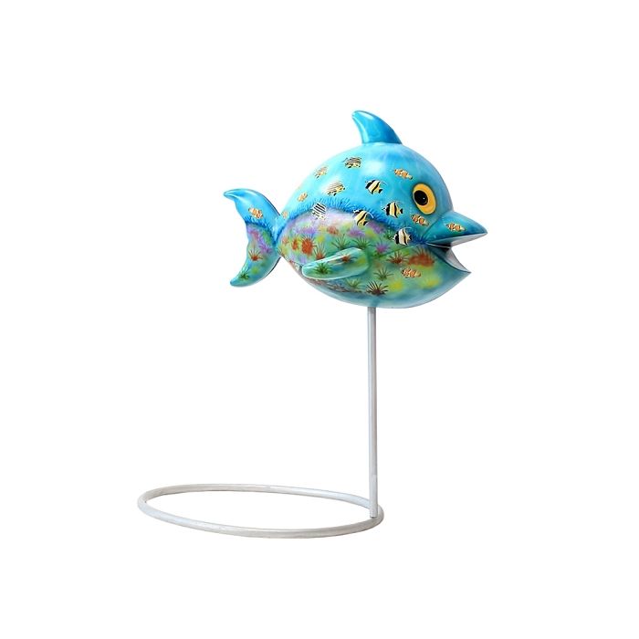 Fisch auf Metallständer übergroß XXL Deko- & Werbefigur
