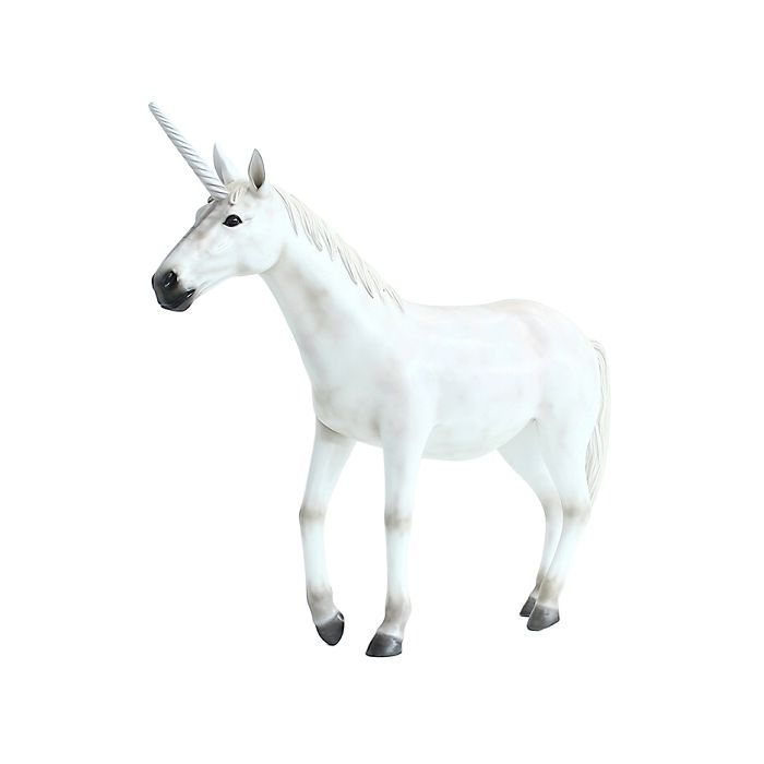 Weißes Einhorn verkleinert Deko- & Werbefigur