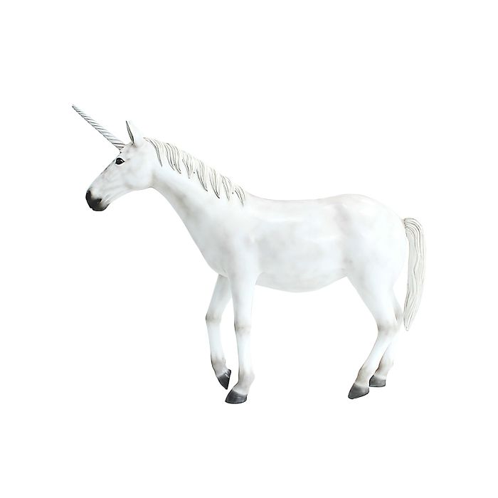 Weißes Einhorn verkleinert Deko- & Werbefigur