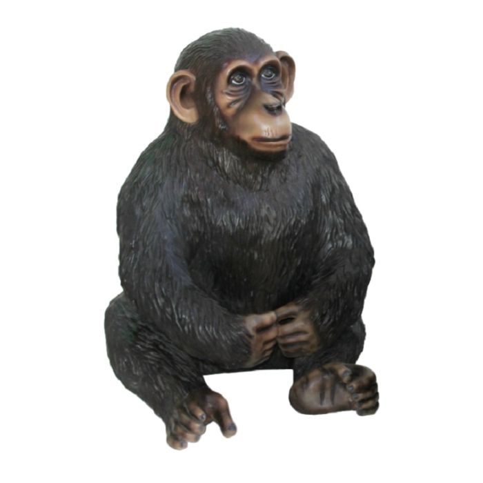 Affe sitzend lebensgroß Dekorationsfigur