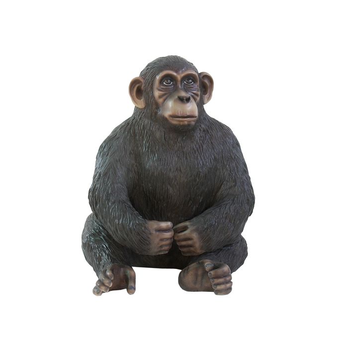 Affe sitzend lebensgroß Dekorationsfigur